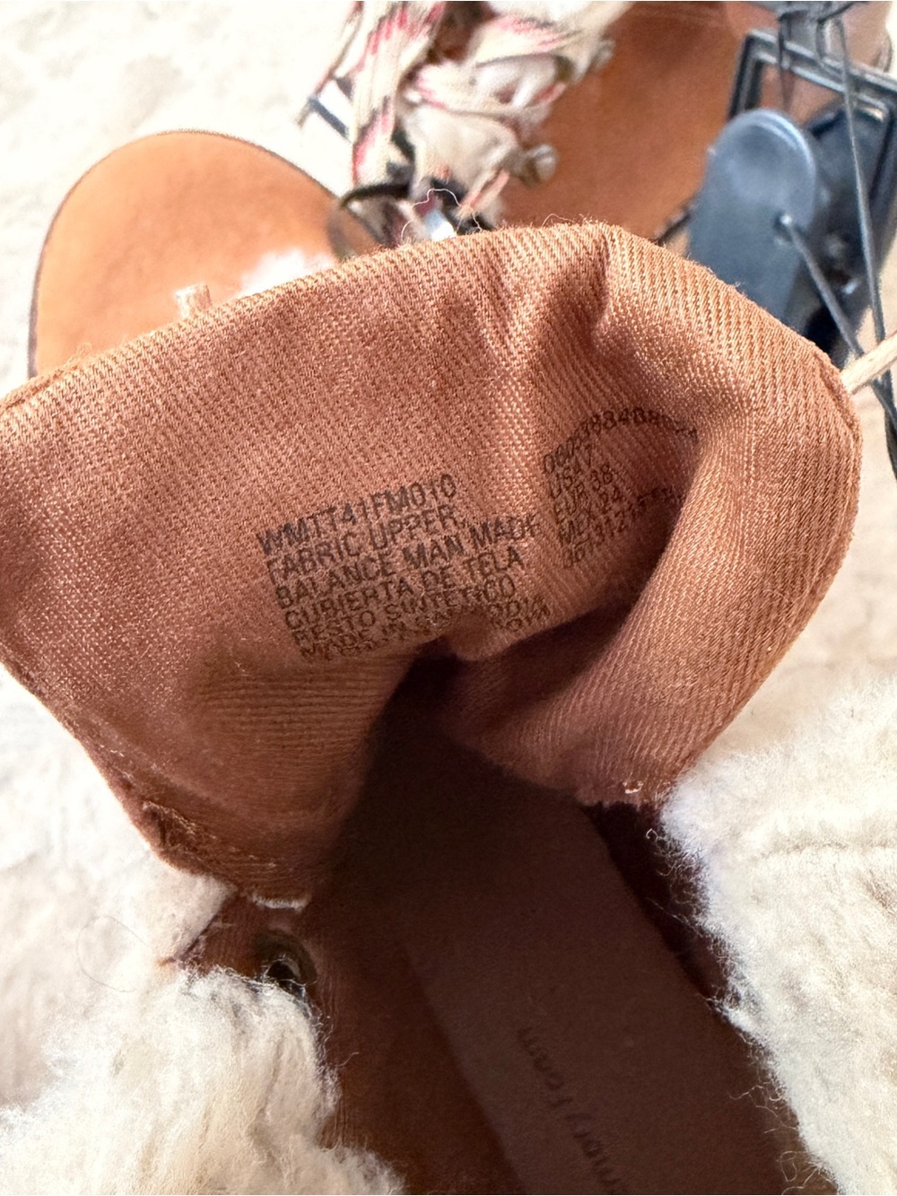 NWT Time and Tru Tan Sherpa Lined Hiking Boots Size 7 Cozy Winter Boots Gorpcore - Picture 3 of 7